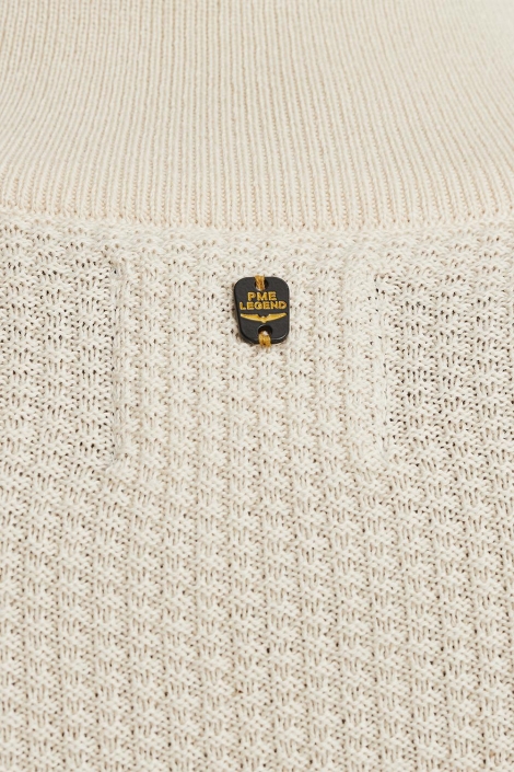 PME legend half zip collar cotton mouline